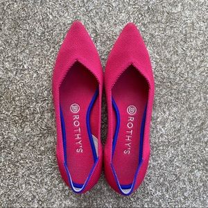 Rothy's Size 8 Hot Pink Points (retired color)